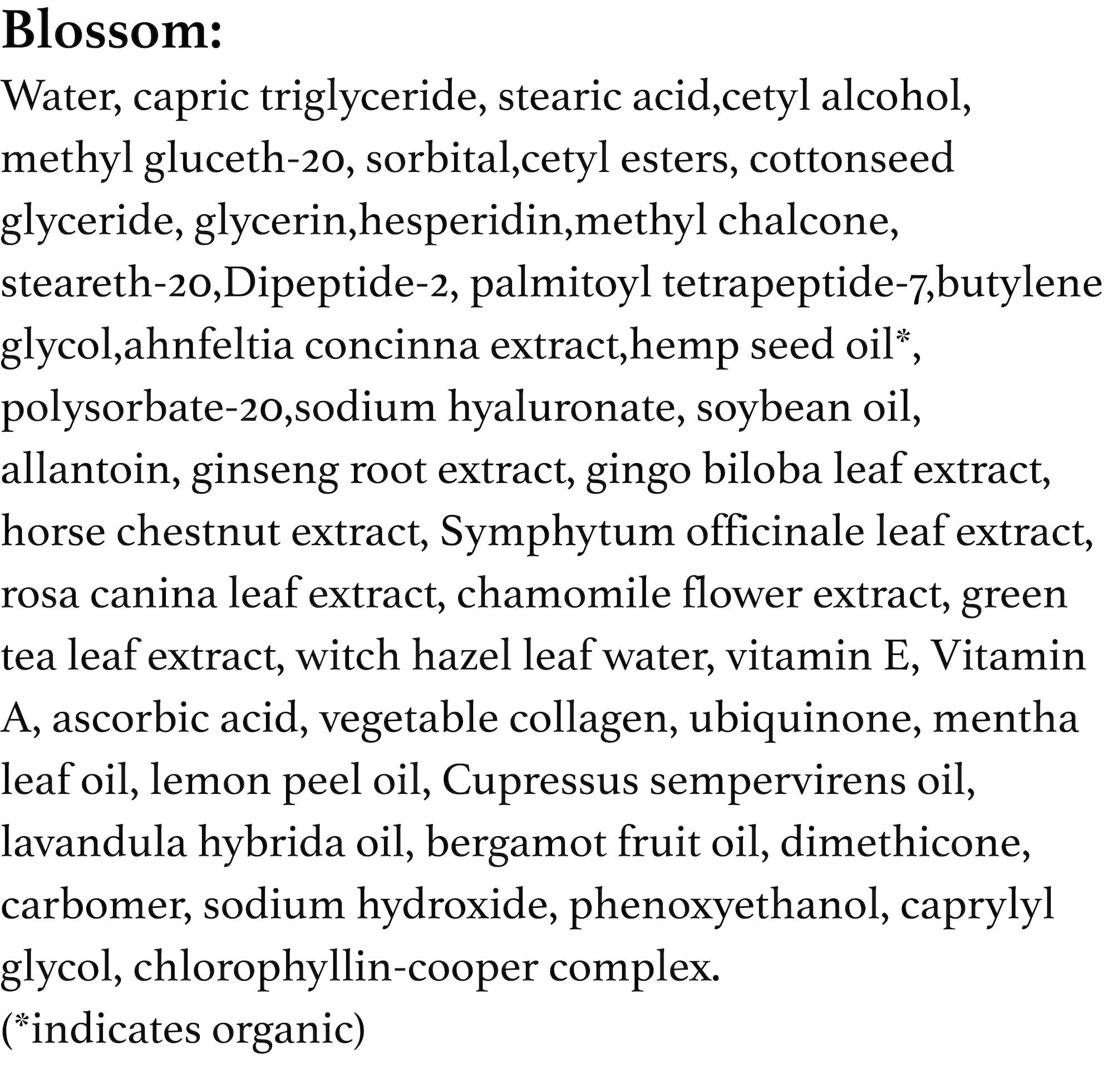 Blossom Facial Cream - 2 oz
